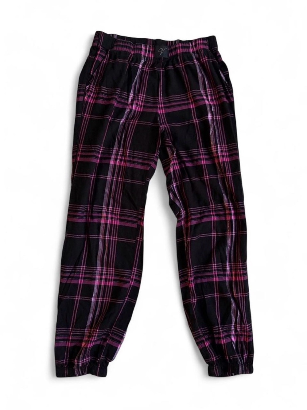 Victoria’s Secret black pink plaid pj pants Size XS